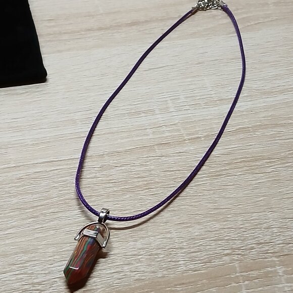 NWOT Fashion Necklace Multi Color Crystal Pendant Jewelry #36 - Picture 5 of 7